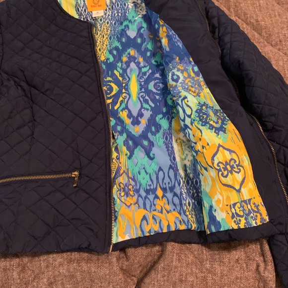 Ruby Rd navy cropped jacket - Picture 3 of 4